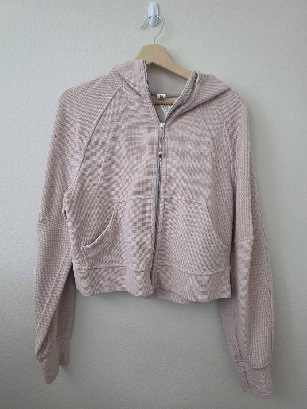 lululemon athletica Light Pink Zip Hoodie